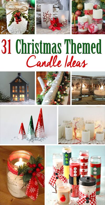 31 Candle Decorating Ideas For Christmas  #candles #christmas #lights #decor #diy Glass Candle Holders Decorating Ideas Christmas, Christmas Candle Display Ideas, Christmas Votives Ideas, Christmas Pillar Candles, Diy Christmas Candles Gift, How To Decorate A Candle, Christmas Candle Gift Ideas, Xmas Candles Ideas, Christmas Crafts Candle Holders