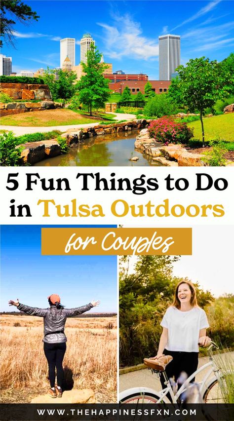 5 Fun Things to Do in Tulsa Outdoors for Couples Things To Do In Tulsa Oklahoma, Tulsa Oklahoma Things To Do In, Bucket List Couples, Things To Do In Tulsa, Oklahoma State Parks, Couples Things To Do, Oklahoma Travel, Tulsa Oklahoma, Free Things To Do