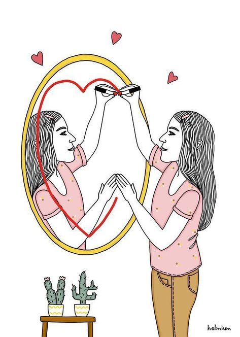 Body Positivity Art, Positive Art, Love Posters, Self Image, Body Love, Body Image, Original Drawing, The Mirror, Body Positivity