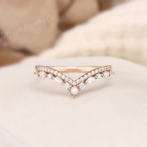 This Wedding Bands item by DejavuJewelryCo has 75 favorites from Etsy shoppers. Ships from United States. Listed on Feb 5, 2024 Pearl Wedding Bands, Matching Wedding Ring, Pearl Wedding Ring, Wedding Band Unique, Rose Gold Promise Ring, Wedding Ring Diamond, Gold Promise Ring, Stackable Jewelry, Gold Promise Rings