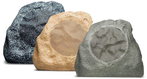 Rock Speakers Outdoor, Outdoor Speakers Backyards Ideas, Outdoor Speakers Backyards, Outdoor Speakers Diy, Fake Rock Covers, Pool Speakers, Tiny Homestead, Bluetooth Speakers Diy, Round Gazebo