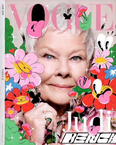 Hattie Stewart on Instagram: “Dame Dench @britishvogue 👑😎🌸 anyone seen the documentary “Nothing Like A Dame”? with Judi Dench, Maggie Smith, Joan Plowright & Eileen…” Joan Plowright, Lockdown Art, Conceptual Art Photography, Hattie Stewart, Playful Illustration, Adobe Illustrator Graphic Design, Maggie Smith, Judi Dench, Editing Inspiration