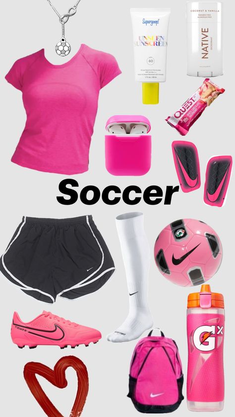 Soccer preppy #soccer #preppysoccer #soccerfit Soccer Stuff To Buy, What To Wear To Soccer Practice Outfit, Soccer Tryouts Outfits, Preppy Soccer Outfits, Girl Soccer Outfits, Soccer Needs, Cute Soccer Outfits, Soccer Aesthetic Outfit, Soccer Outfits For Women