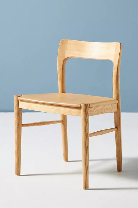 Heritage Dining Chair | Anthropologie Sculptural Chair, Natural Wood Texture, Upholstered Arm Chair, Kitchen & Dining Chairs, Accent Chairs For Living Room, Kitchen Chairs, Wood Texture, Wood Chair, Ash Wood