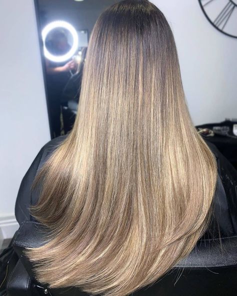 Brown Hair With Blonde Balayage, Beauty Works Hair Extensions, Hair Melt, Light Blonde Balayage, Balayage Extensions, Caramel Brown Hair, Balayage Hair Caramel, Bonded Hair Extensions, Honey Blonde Hair Color