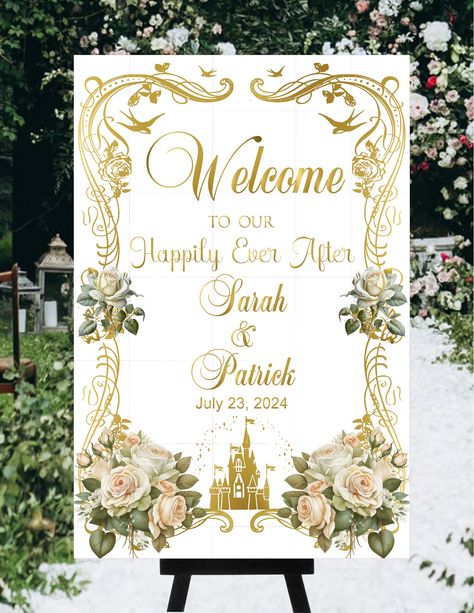 Wedding entrance sign