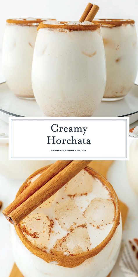 Best Horchata Recipe, Instant Pot Horchata, Horchata Recipe With Condensed Milk, Horchata Alcoholic Drink, Horchata Creamer, Homemade Horchata Authentic, Best Horchata Recipe Mexican, Horchata Martini, Homemade Drinks Nonalcoholic