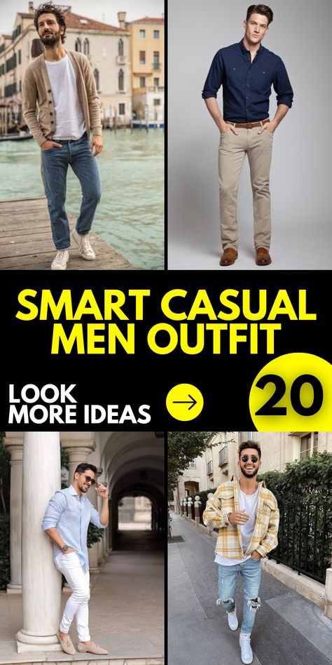 Elevate your style with trendy and classy smart casual men outfits that are designed for evening occasions. Whether you're a plus size individual or looking for ideas for work, these outfits will impress. Embrace the aesthetic appeal of black and dress with fashionable details to create a sophisticated and fashionable look. Smart Casual Men Outfit, Smart Casual Attire For Men, Men Work Outfits, Business Casual Men Work, Summer Smart Casual, Smart Business Casual, Polo Outfit Men, Philippine Fashion, Mens Work Outfits