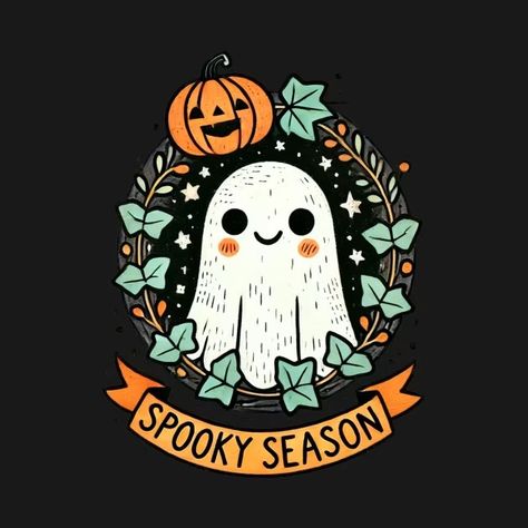 Spooky Season - Spooky Season - T-Shirt | TeePublic It’s Finally Spooky Season, Spooky Season Tshirt, Halloween Screen Savers, Spooky Board, Happy Spooky Season, Halloween Juice, Halloween Art Projects, Spooky Aesthetic, Spooky Things