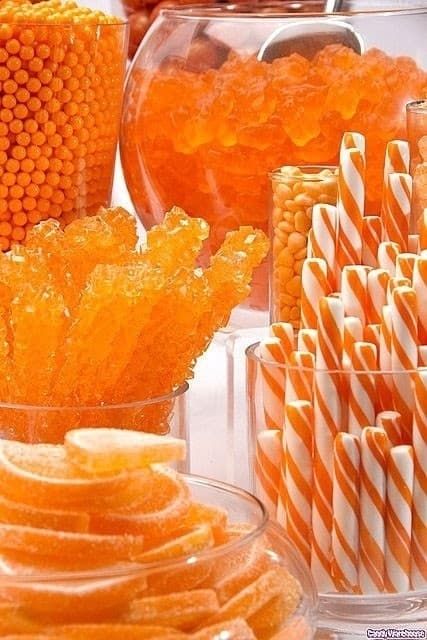 25 Of The Orangey-Ist Orange Things Orange Candy Buffet, Image Zen, Orange Wedding Bouquet, Orange Wedding Colors, Orange Wedding Flowers, Burnt Orange Weddings, Orange Party, Orange Candy, Wind Of Change