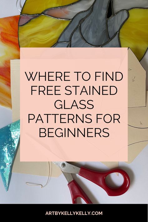 Stained Glass Patterns For Beginners, Beginner Stained Glass Patterns Free, Stained Glass Diy Tutorials, Free Stained Glass Patterns, Stained Glass Kits, Diy Stained Glass Window, Spectrum Glass, Stained Glass Patterns Free, Glass Window Art