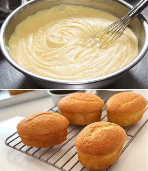 Banana Pudding Poke Cake, Sponge Cakes, Victoria Sponge Cake, Cake Recipes Easy Homemade, Graduation Cupcakes, Sponge Cake Recipes, Homemade Cake Recipes, Egg Yolks, Baking Tins