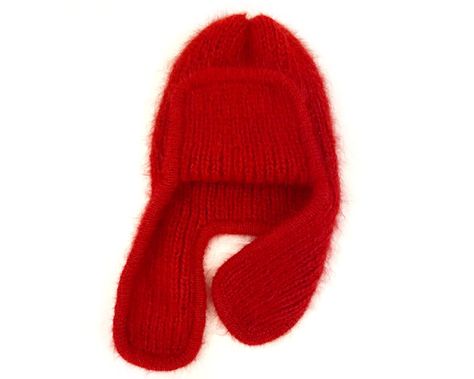 Knit Hat Earflap, Cute Winter Accessories, Red Knitted Hat, Ear Flap Beanie, Mohair Beanie, Wooly Hat, Mohair Hat, Wool Clothes, Fuzzy Hat