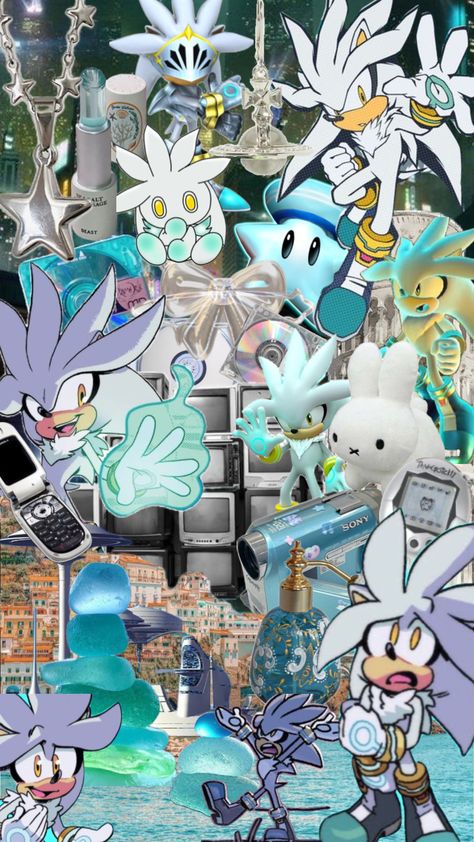 #silverthehedgehog #art #aesthetic Sonic Characters Wallpaper, Silver Wallpaper Sonic, Silver The Hedgehog Wallpaper, Sonic Wallpaper, Shadow Wallpaper, Really Cool Wallpapers, Nba Artwork, Genos Wallpaper, Sonic Unleashed