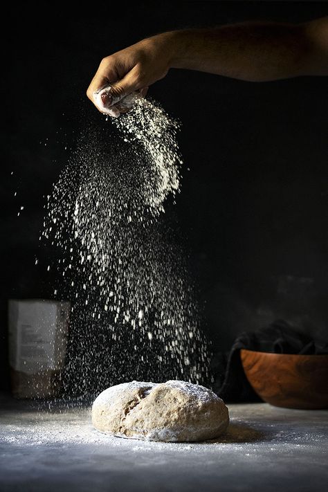 Nothing beats the smell of fresh bread baking in your kitchen. This easy whole wheat bread with raisins and walnuts is no exception! #easy #bread #vegan #walnut #raisin #whole wheat #olive oil #healthy 100 Whole Wheat Bread, Pain Aux Raisins, Baking Photography, Dark Food, Moody Food Photography, Dark Food Photography, Raisin Bread, Baking Bread Recipes, Food Photography Inspiration