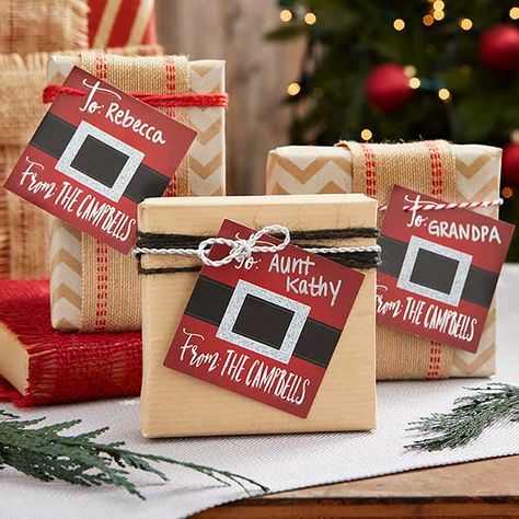 Personalized Holiday Gift Tags - Santa Belt Santa Belt, Santa Gift Tags, Santa Belts, Christmas Wrap, Tags Diy, Dollar Store Christmas, Gift Tags Diy, Diy Tags, Personalized Gift Tags