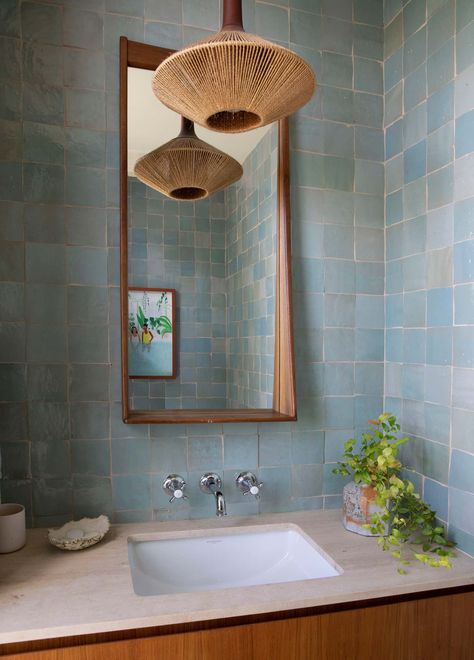 Sea Ranch, Miami Houses, Blue Bathroom, Design Del Prodotto, Step Inside, Architectural Digest, House Inspo, Dream Home Design, Bathroom Inspiration