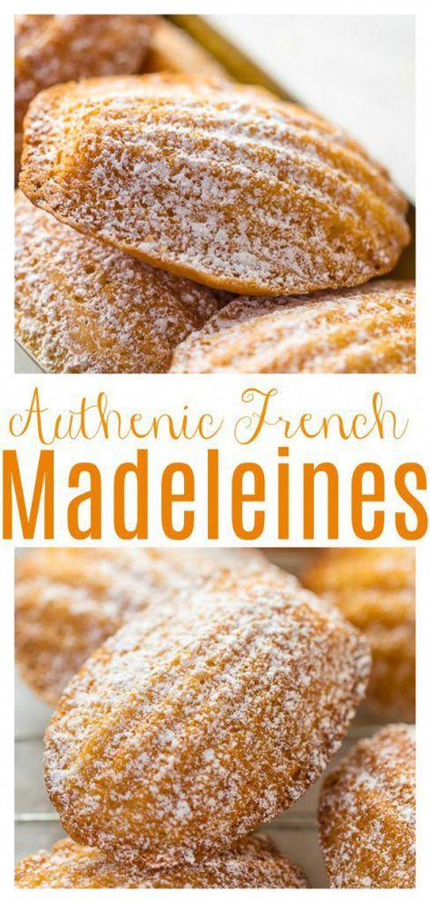 #GoodAndHealthyFood Madeleine Recipes, Madeline Cookies Recipe, Madelines Recipe, Nature Recipes, French Madeleines, French Cuisine Recipes, Madeline Cookies, Mini Sweets, Madeleine Recipe