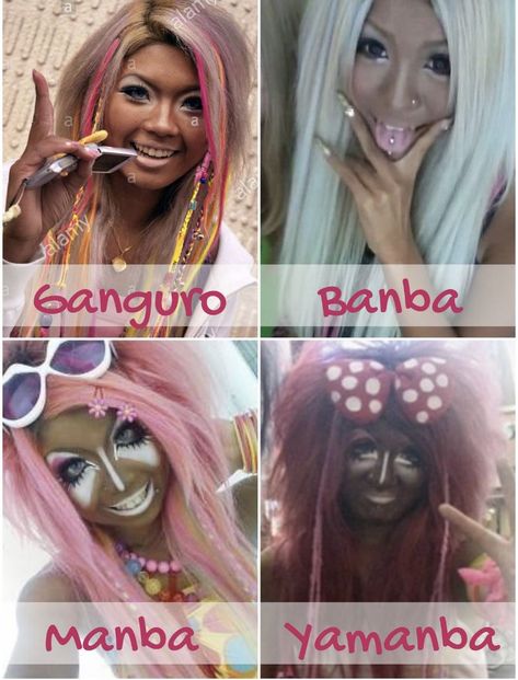 Afro Punk Outfits, Ganguro Girl, Mode Gyaru, Gyaru Aesthetic, Gyaru Makeup, Gyaru Fashion, Makeup And Hair, Beauty Standards, J Fashion