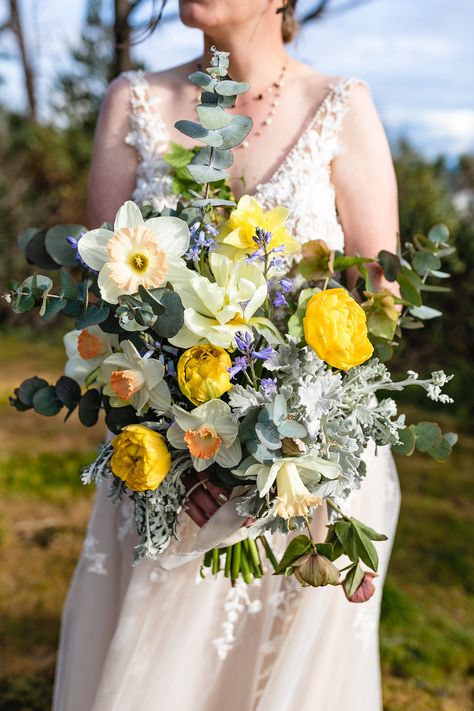 Wedding Daffodils, Daffodil Bridal Bouquet, Daffodil Wedding Bouquet, Daffodil Bouquet Wedding, Daffodil Wedding Flowers, Daffodils Wedding, Daffodils Bouquet, Pacific Northwest Beach, Tulip Bridal Bouquet