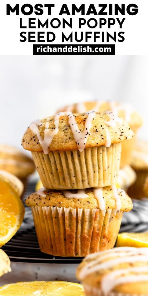 Gf Treats, Poppyseed Muffins, Lemon Poppy Seed Muffins, Delicious Muffins, Seed Muffins, Gf Breakfast, Baking With Almond Flour, Gluten Allergy, Poppy Seed Muffins