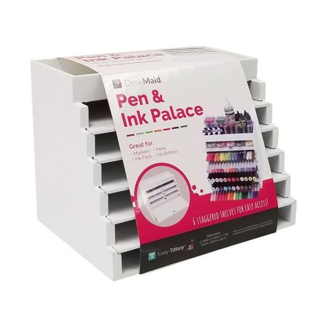 Pen & Ink Palace Craft Storage Organization, Art Supplies Storage, Art Supply Organization, Marker Storage, Craft Room Design, Crafting Tools, Pen Storage, Art Storage, Craft Room Storage