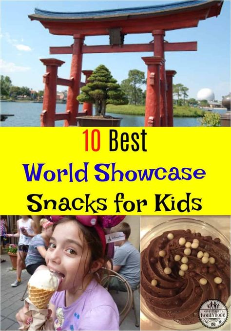 Kids will love trying new snacks around Epcot's World Showcase. #waltdisneyworld #snacks #kids Magic Kingdom Snacks, Epcot Tips, Spring Snacks, Snacks Kids, Unique Snacks, Vacation 2024, Snacks For Kids, Disney World Food, Epcot Food