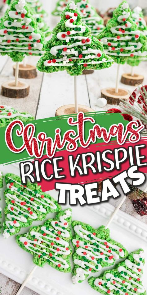 Tree Rice Krispie Treats, Rice Krispie Christmas Trees, Christmas Rice Krispie Treats, Krispie Treats Christmas, Christmas Rice, Holidays Recipes, Krispie Treats Recipe, Rice Krispies Treats, Krispies Treats