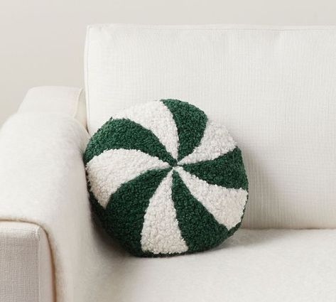 Peppermint Pillow, Pottery Barn Green, Green Plaid Pillows, Pottery Barn Holiday, Holiday Pottery, Season Decorations, Pottery Barn Christmas, Plaid Pillow Covers, Fever Dream