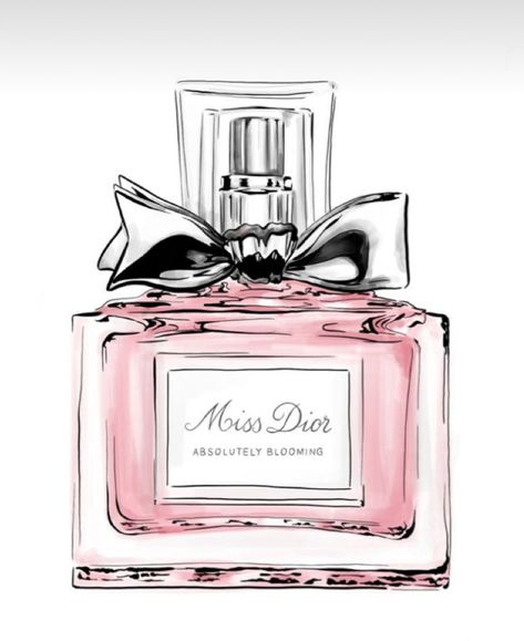 Dior Perfume Bottle, Miss Dior Perfume, Perfume Dior, Mint Fashion, Little Miss Perfect, Perfume Art, Bow Wallpaper, Perfume Bottle Art, Pink Perfume