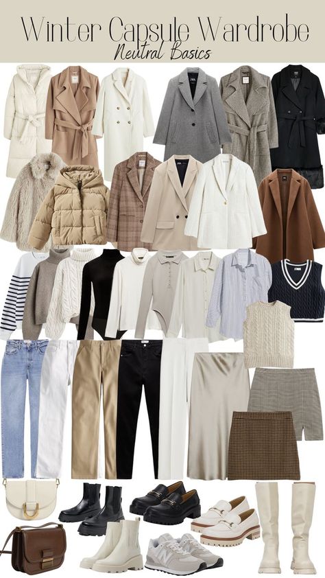 Elegantes Business Outfit, Capsule Wardrobe Women, Classy Winter Outfits, Fashion Capsule Wardrobe, Winter Fashion Outfits Casual, Winter Capsule, Posh Style, Winter Capsule Wardrobe, Everyday Fashion Outfits