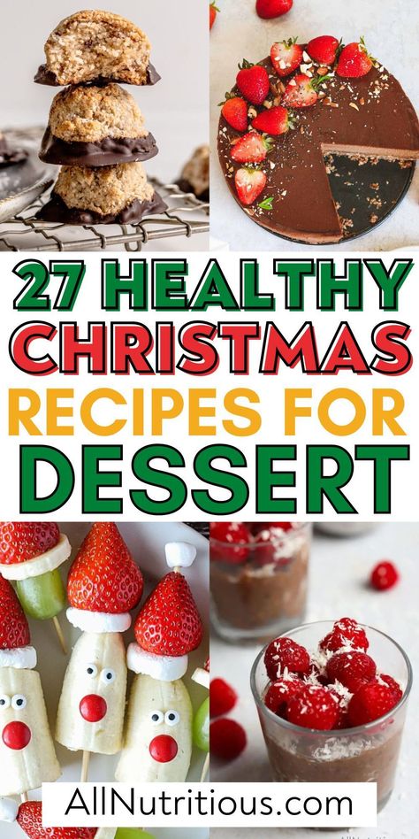 Sleigh the holiday season with our healthy dessert recipes! Delicious, nutritious, and absolutely festive, these treats will make sure your Christmas food ideas are a hit. Discover delectable desserts to make that fit perfectly into your weight loss plans Christmas Desserts No Chocolate, Heart Healthy Christmas Treats, Christmas Food Ideas Healthy, Holiday Healthy Recipes, Healthier Christmas Desserts, Easy Healthy Christmas Treats, Healthy Christmas Deserts, Christmas Baking Healthy, Bariatric Holiday Recipes