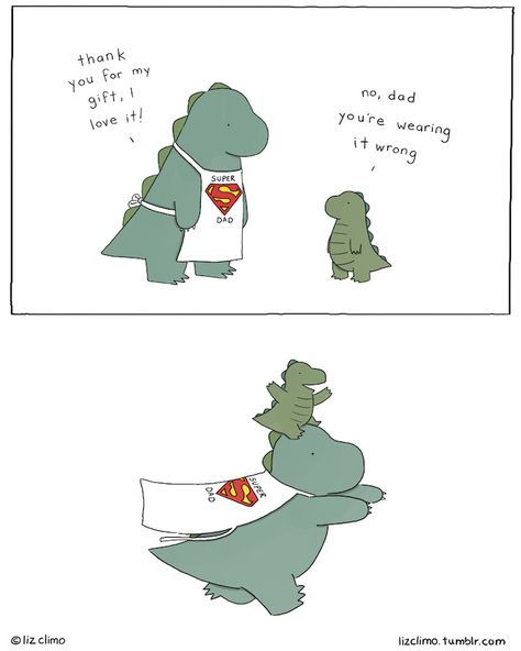 Liz Climo Comics, Sheldon The Tiny Dinosaur, Liz Climo, Dinosaur Wallpaper, Dinosaur Illustration, The Good Dinosaur, Like Animals, Cute Dinosaur, Cute Animal Videos