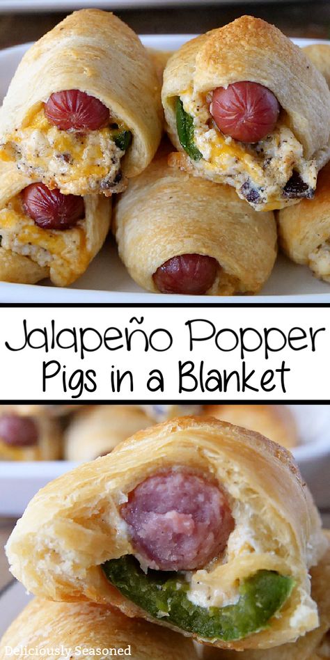 Football Food Ideas, Football Snacks, Jalapeno Popper, Delicious Appetizer Recipes, Pigs In A Blanket, Finger Food Appetizers, Football Food, Deilig Mat, Easy Appetizer Recipes