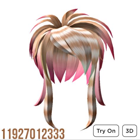 Pink Gyaru, Raccoon Hair, Gyaru Hair, Blonde Pink, Star Tattoo Designs, Blonde With Pink, Game Accessories, Roblox Avatars, Roblox Codes