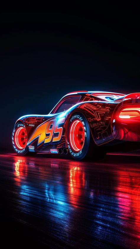 4k HD Wallpaper: Harry Potter-themed Lightning McQueen in Pixar Style Drawing Of Lightning, Lightning Mcqueen Wallpaper Iphone, Wallpaper Lightning, Cars Cartoon Disney, Disney Cars Wallpaper, Flash Mcqueen, Disney Cars Movie, Neon Car, Car Iphone Wallpaper