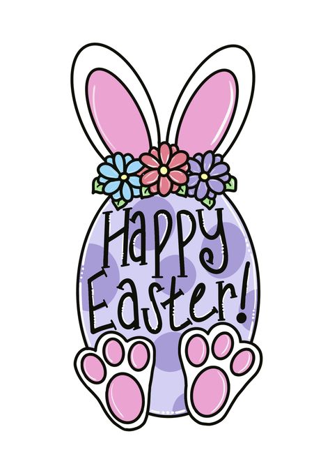 Easter Drawings, Easter Paintings, Easter Templates, Diy Easter Gifts, Easter Door Hanger, Easter Nail Designs, Door Hanger Template, Bunny Egg, Easter Bunny Eggs