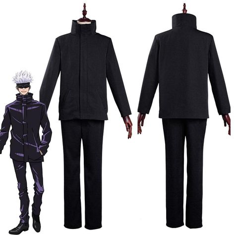 Jujutsu Kaisen Satoru Gojo School Uniform Outfits Cosplay Costume Anime: Jujutsu Kaisen Character: Satoru Gojo Material: Elastic Knitted Fabric + Kadan Fabrics Package included: Eye Mask + Pants + Top Shipping:  Processing time: 7-20days. ( Male XS, S, L, Female M, L are in stock and ready to be shipped in 24 hours! ) Standard Shipping(Free): 10-15 days. Fast Shipping: 3-5 working days. Attention: For quick use, Make sure you will choose fast shipping! Jujutsu Kaisen Megumi Fushiguro School Unif Jujutsu Kaisen Megumi Fushiguro, Jujutsu Kaizen, Clothes Anime, Uniform Outfits, Halloween Party Props, Y2k Aesthetic Fashion, School Uniform Outfits, Costume Anime, Expensive Clothes