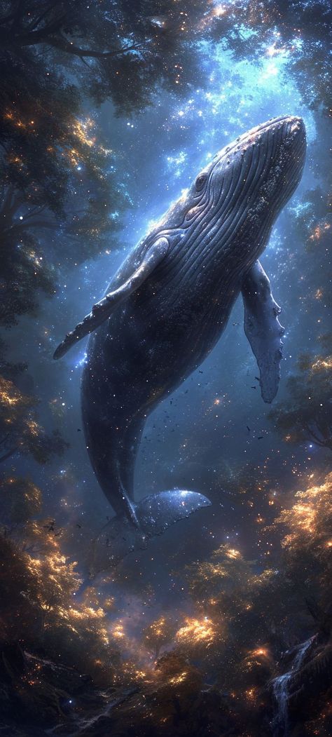 Follow me for more beautiful art. #whale #whaleart #artoftheday Whale Aesthetic, Dolphin Art, Ocean Underwater, Whale Design, Wild Animals Pictures, Whale Art, Pretty Landscapes, Animals Artwork, Humpback Whale