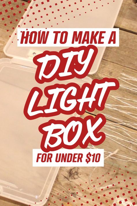 Step by step guide to creating a cheap, portable lightbox for art, tracing, and hand lettering penmanship practice. Diy Tracing Light Board, How To Make A Light Box Diy, Cricut Light Box, Art Tracing, Light Box For Tracing, Diy Light Box, Lightbox Art, Penmanship Practice, Light Box Diy