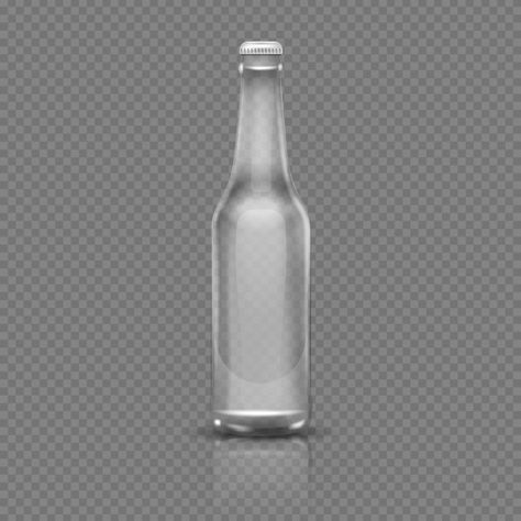 Empty transparent beer or water bottle. ... | Premium Vector #Freepik #vector #background #mockup #water #design 3d Vector Illustration, 3d Vector, Empty Bottles, Water Design, Logo Icons, Vector Background, Beer Bottle, Premium Vector, Vector Illustration