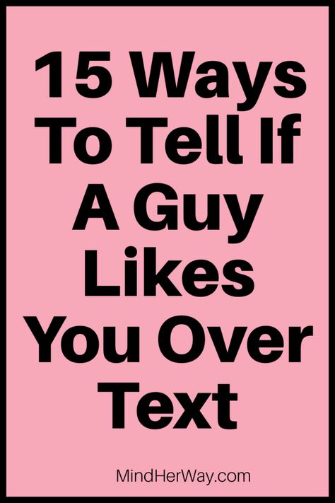 How to tell if a guy likes you over text. If he does these 15 things while texting you, chances are that he's really into you and likes you as more than a friend. These are 15 telltale signs that you should look for in how to tell if a guy likes you through texting! #dating #relationships #romance #relationshipadvice Is He Interested, Signs Guys Like You, Soulmate Connection, Feeling Wanted, A Guy Like You, Attract Men, I Like Him, Quotes By Genres, Text For Him