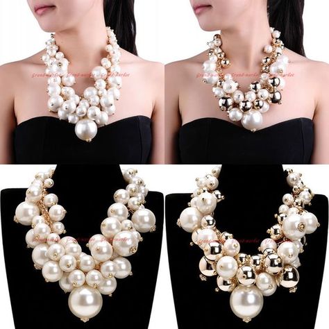 Pearl statement necklace