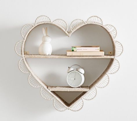 Nursery Decor & Nursery Wall Decor | Pottery Barn Kids Heart Shelf, Rooms Decoration, Storage Kids Room, Kid Toy Storage, Room Makeover Inspiration, Cute Room Decor, Pottery Barn Teen, Dream House Decor