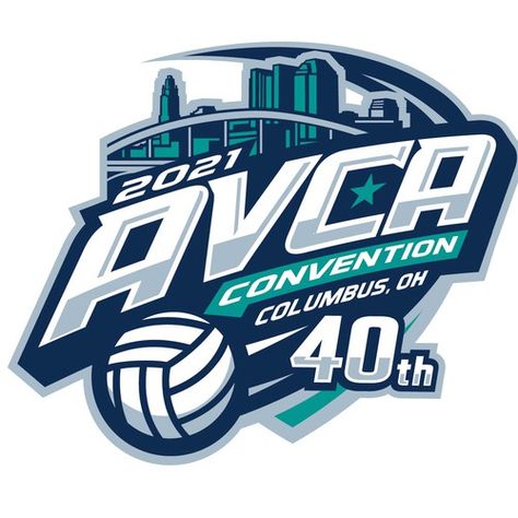 2021 avca convention/40th anniversary event logo | Logo design contest | 99designs Motorcycles Logo Design, Volleyball Tournament, Sport Logo Design, Banner Design Inspiration, Soccer Logo, Sports Logo Design, Text Logo Design, Shirt Logo Design, Sport Poster Design