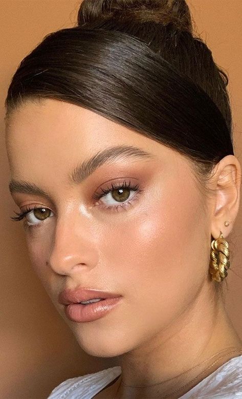 Neutral Makeup Ideas, Rosa Make-up, Brown Makeup Looks, Soft Make-up, Neutral Makeup Look, Wedding Hairstyles And Makeup, Natural Glam Makeup, Wedding Makeup For Brown Eyes, Soft Makeup Looks