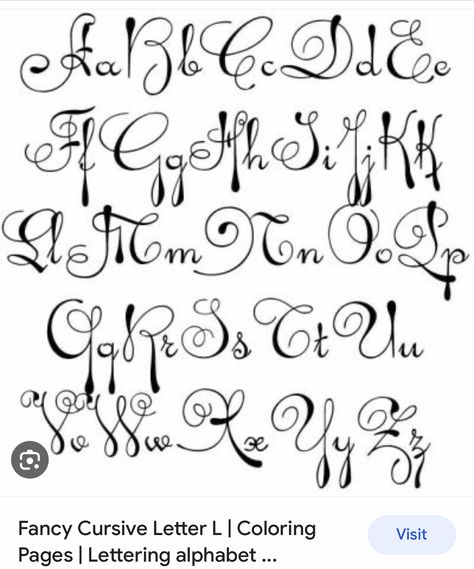 Fancy Fonts Alphabet, Cursive Letters Fancy, Fancy Cursive Fonts, Journaling For Beginners, Fancy Cursive, Tattoo Fonts Alphabet, Fonts Handwriting Alphabet, Bible Journaling For Beginners, Lettering Styles Alphabet