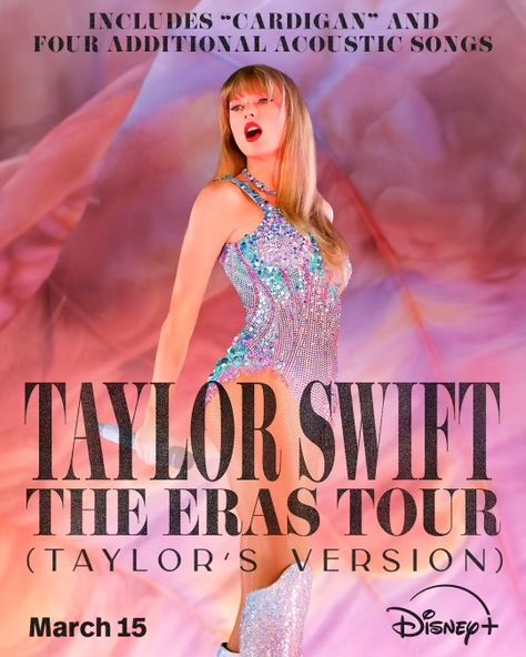 #TSTheErasTourTaylorsVersion found itself running home to Disney Plus. 🏠 Starting March 15th, watch the entire concert film for the first time ever from beginning to end of the show, including “cardigan” and 4 additional songs from the acoustic section! Johan Cruyff, Estilo Taylor Swift, Taylor Swift The Eras Tour, Taylor Swift Hair, Taylor Swift Concert, Long Live Taylor Swift, Taylor Swift (lyrics), Taylor Swift Fan, Live Taylor