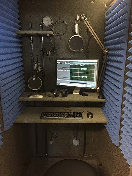 Diy Music Studio, Diy Vocal Booth, Home Music Studio Ideas, Music Room Design, Recording Booth, Home Recording Studio Setup, Recording Studio Setup, Wesleyan University, Home Music Rooms