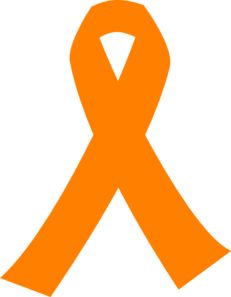 Orange Ribbon Orange Ribbon Tattoo, Ribbon Clip, Lymphoma Awareness, Multiple Sclerosis Awareness, Orange Ribbon, Awareness Ribbons, How To Raise Money, Public Domain, Royalty